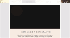 Desktop Screenshot of chacarapiui.com.br